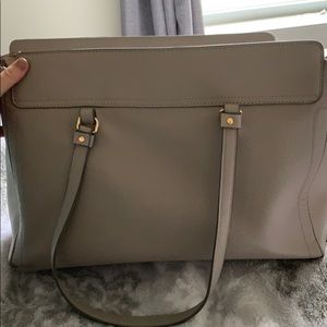 Gray laptop bag